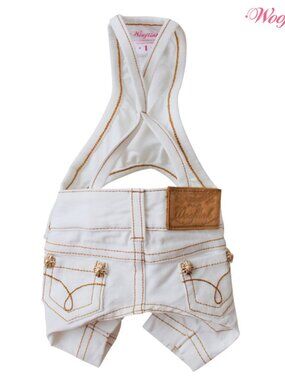 Go Basic pants in White by Wooflink - Size 6